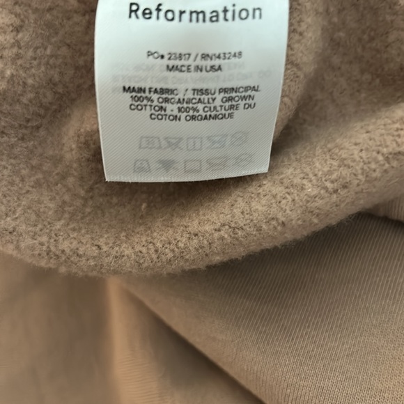 NWT Reformation Boyfriend Sweatpant in Teak - Picture 7 of 8